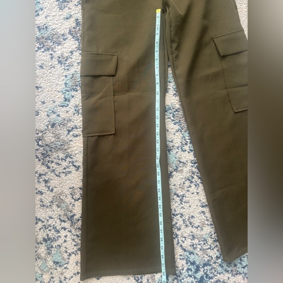 Windsor Olive Keep It Cool Wide-Leg Cargo Trouser Pants XS NEW! - Picture 9 of 9